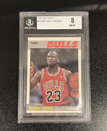1987-88 Fleer #59 Michael Jordan BGS 8 NM-MT Chicago Bulls