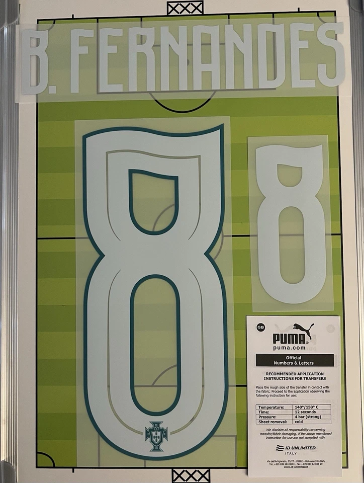 Flocage Officiel Bruno Fernandes #8 Portugal Home Domicile Coupe du Monde 2026 - Photo 1/1