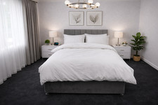 Duvet Covers Polycotton Plain Dyed Bedding Set Single Double King Superking Size