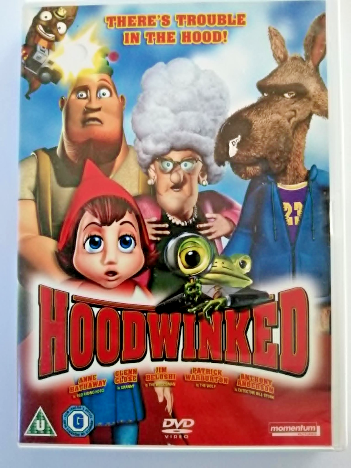 DVD Hoodwinked. Movie. Film. Red Riding Hood. Granny. The Woodsman. The Wolf