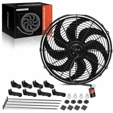 16'' Slim Fan Pull Universal Electric Radiator Cooling Fan Assembly, 16 inch