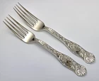 2 Towle 1889 DIANE Sterling Silver 7 1/4"  Forks- 120g - NO MONO - Stunning!