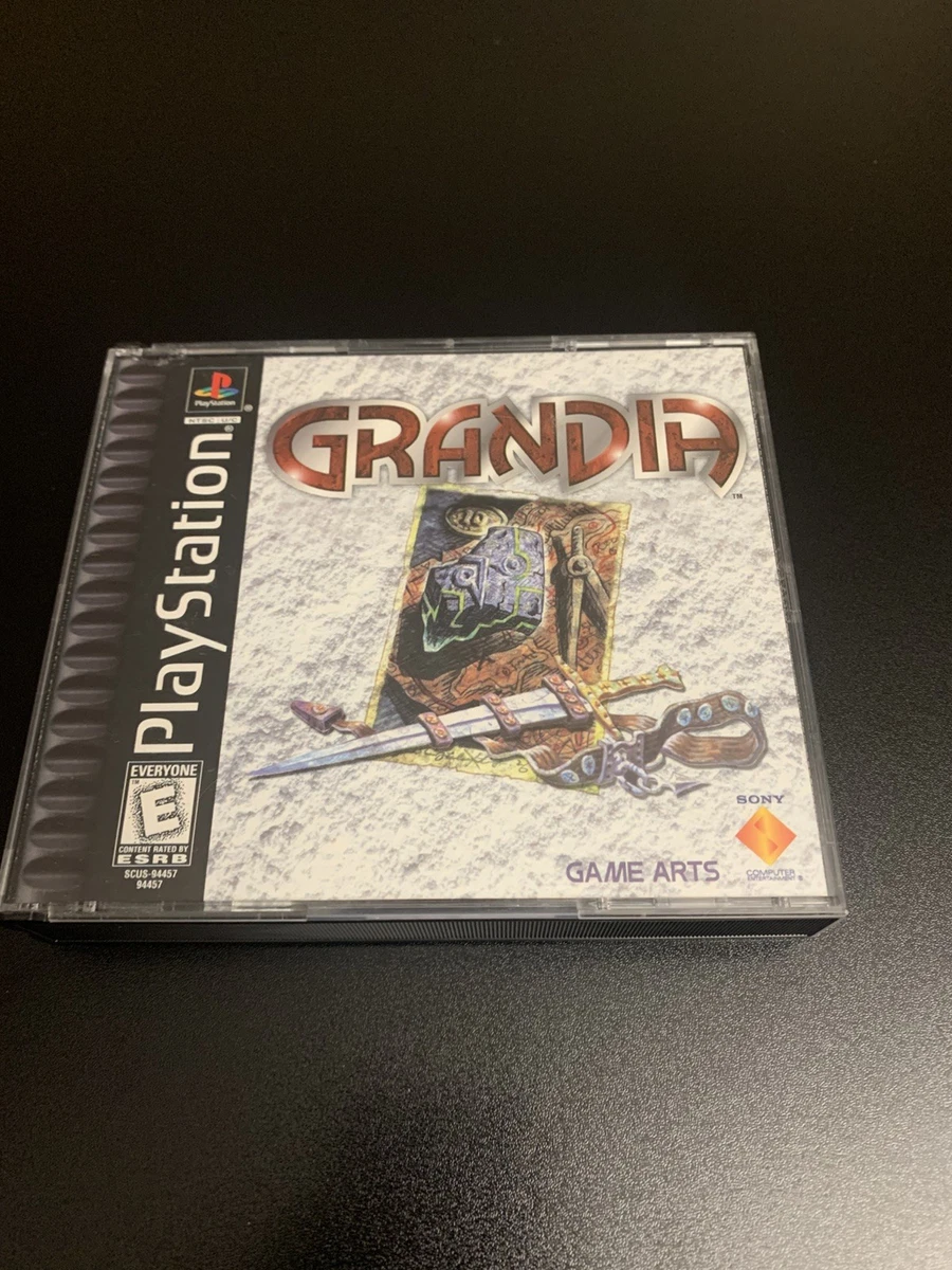 Grandia Sur PlayStation 1 - Version PAL FR Complète (manuel Inclus) - Bon état - RPG Culte