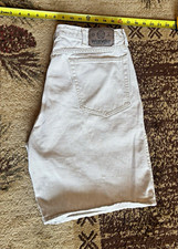 Vintage Wrangler Made in USA Men's Beige Cotton Denim Shorts