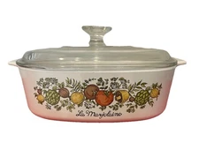 Vintage Corning Ware Spice Of Life La Marjolaine 2 Quart Dish W/ Lid A-2-B 