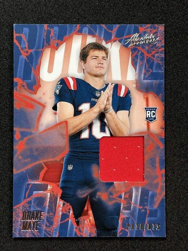 Drake Maye 2024 Panini Absolute Rookie JERSEY RELIC SP! PATRIOTS