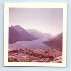 Old Vintage Square Color Photo WATERTON LAKE ALBERTA CANADA LANDSCAPE