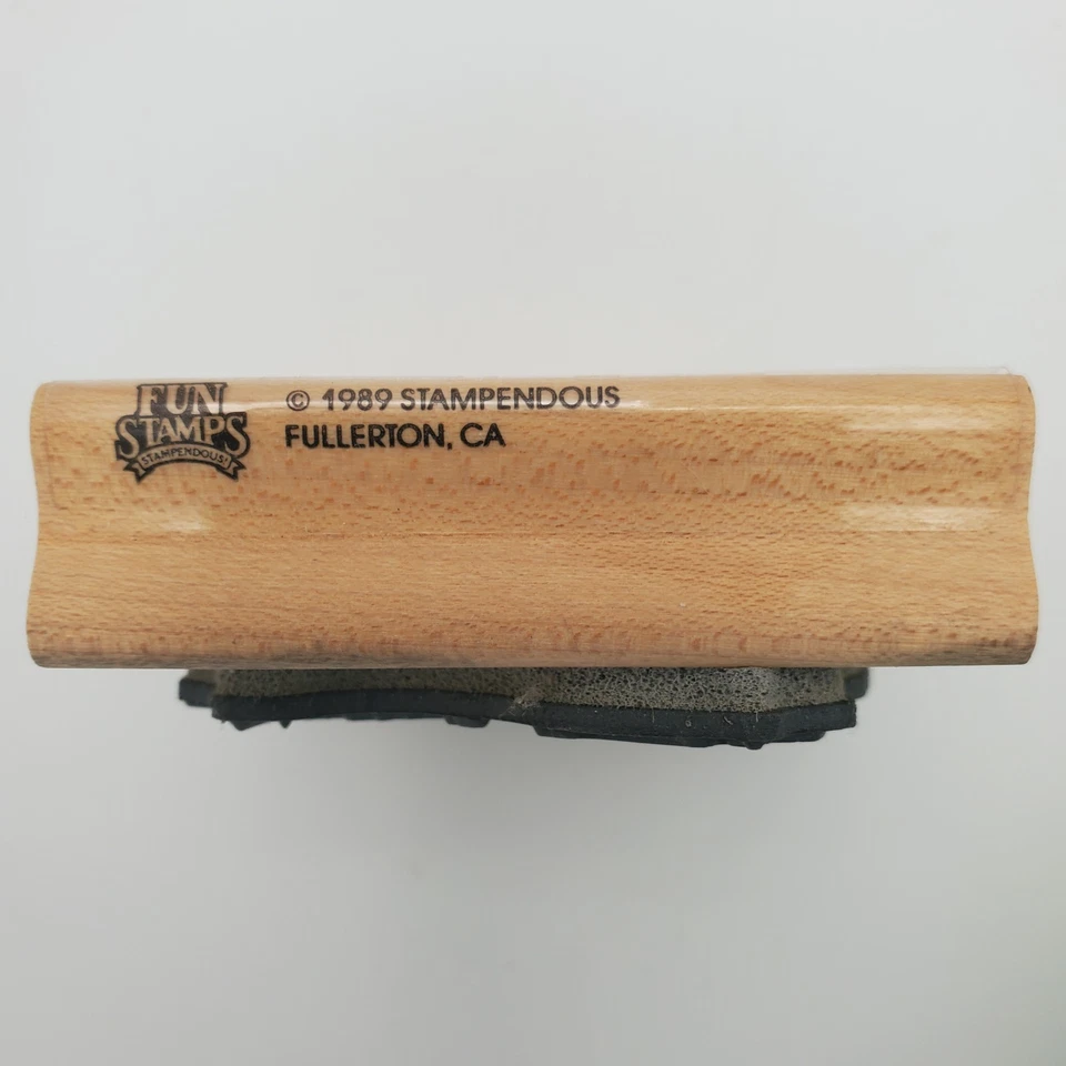 Estampilla de goma vintage escena faro 2"x 3" 1989 Stampendous Fullertob CA Foto 2 de 4