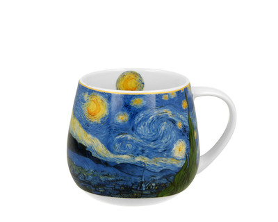 DUO ART GALLERY Fassbecher 430 ml STARRY NIGHT inspired by Van Gogh New Bone ...