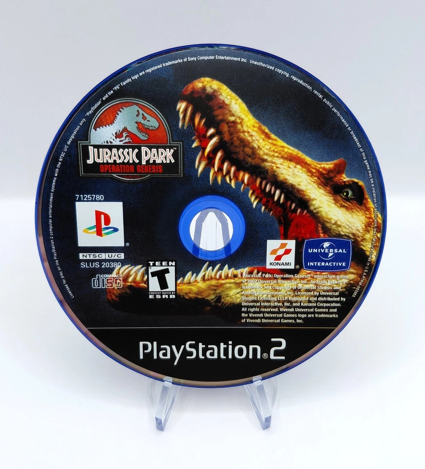 Jurassic Park Operation Genesis (Sony Playstation 2 PS2, 2003) CIB w/ Reg Card - Image 4 of 4