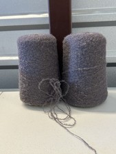 Lot 2 Cone Spool Novelty Soft Baby Alpaca Yarn w/Nylon 1lb 3oz 550g 7011 Grape C