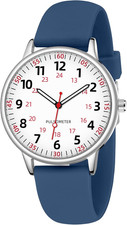 Nurse Watch for Women Waterproof Analog Silicone Watch with Second Hand Nursing