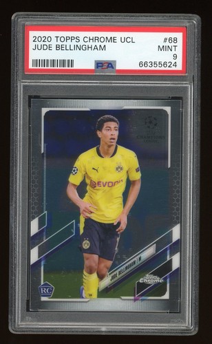 2020-21 Topps Chrome UCL Jude Bellingham RC Rookie #68 PSA 9 MINT