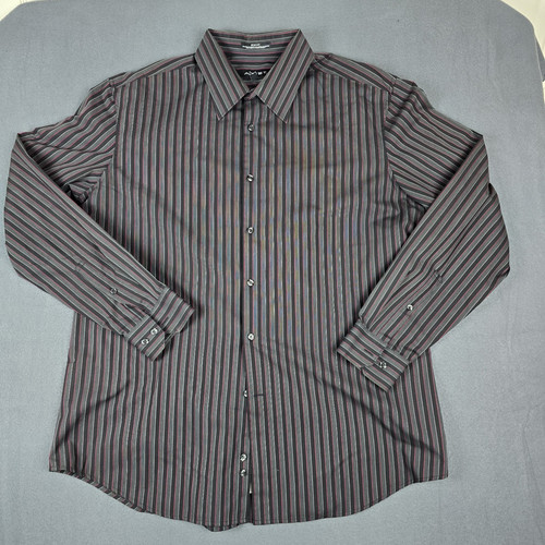 AXIST Hombre Manga Larga Calce Ajustado Multicolor Rayas XL 17.5 36/37 Mezcla Algodón - Imagen 1 de 11