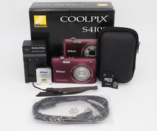 Nikon COOLPIX S4100 Plum Digital Camera 14MP 5x Optical Zoom - Bundle Tested