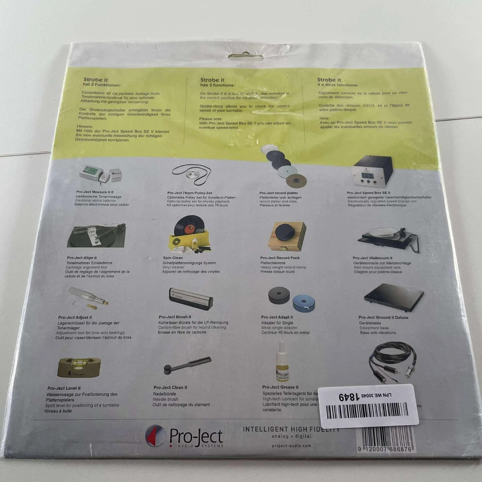 Pro-Ject Strobe It - Stroboscopic measure plate for turntables New Sealed - Image 4 of 4