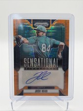 #SS-JH 2025 Prizm Baseball Sensational Signatures Orange Josh Hood Auto /99