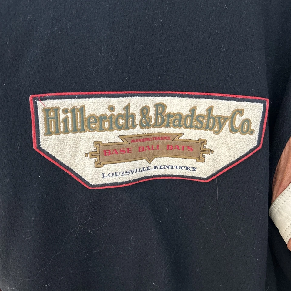 Vintage Louisville Slugger Bat Cooper Collections Varsity Jacket Sz M Leather - Image 4 of 4