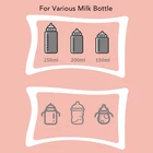 (Rose Red)Milk Bottle Warmer Bag Digital Display Constant Temp Adjustable Tem ZS