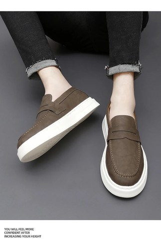 Mocassini slip-on uomo sneakers casual antiscivolo outdoor passeggio scarpe tavola guida - Foto 24 di 26