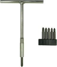 T-handle Wrench Jis Screwdriver Set - Includes 6 Jis Bits 123 - Wrench