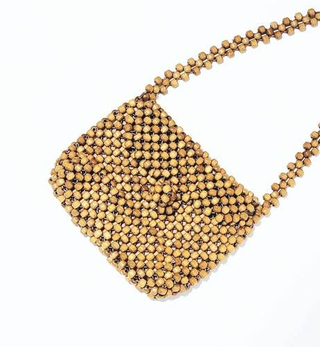 Dwayne Taylor Wooden Beads Shoulder Bag Geometric Handbag Beach Boho Purse 7x8" - Picture 8 of 11
