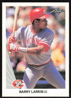 1990 Leaf Barry Larkin Baseball Card #18 - Cincinnati Reds | eBay