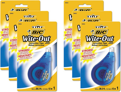 Wite-Out Brand EZ Correct Correction Tape, White, 6 Count