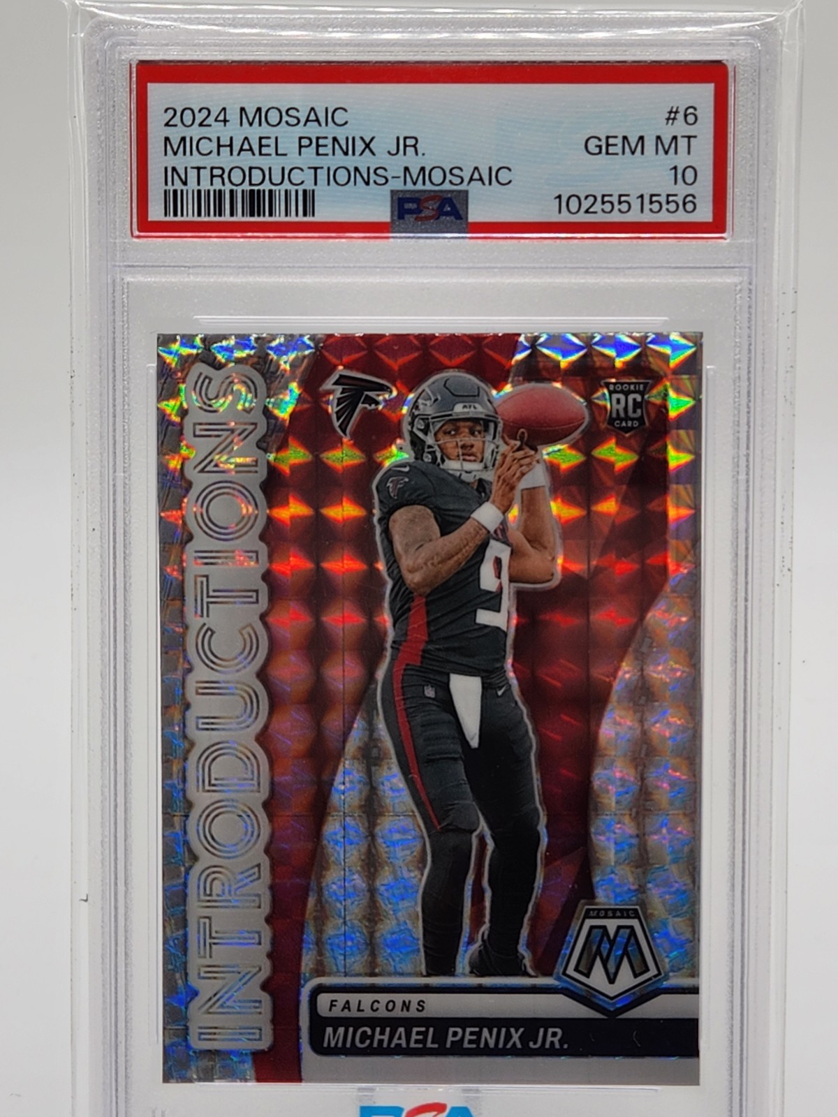 Michael Penix Panini Mosaic Introductions #6 Mosaic
