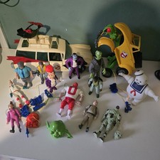 Vintage The Real Ghostbusters Figure Bundle & ECTO-1 Kenner 1984