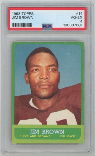 1963 Topps 14 Jim Brown PSA 4 721051