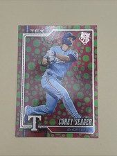 Corey Seager *2026 Topps Series 1 *Holiday Polka Dots Green/Pink #96