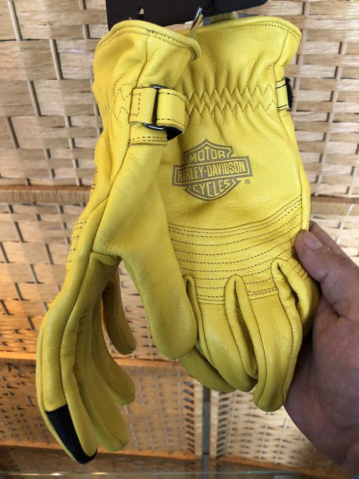 Harley-Davidson Helm Leather Work Gloves. Women’s Sz XL - Image 2 of 4