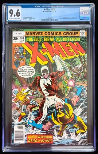 X-Men #109 CGC 9.6 (1978) 1st App Weapon Alpha OW-W Pages