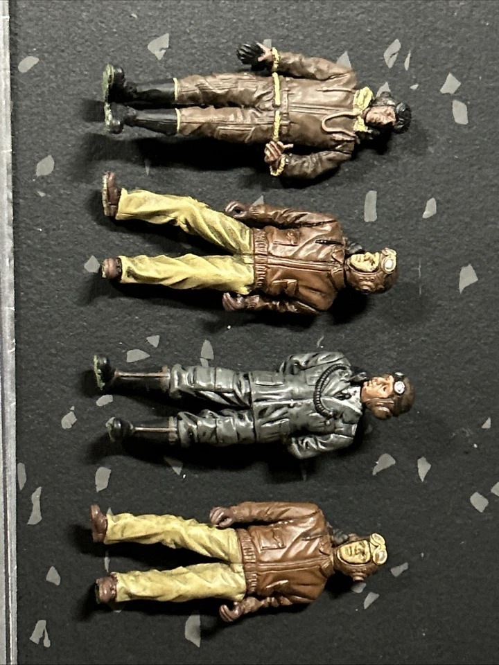 Forces of Valor 1:32 WWII Airplane Pilot Figures German British American 2.25” - Image 2 of 4