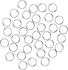 Fushing 100Pcs Stainless Split Rings, Crystal Chandeliers 12mm, Silver