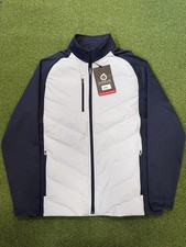 Sunderland Golf Davos Padded Jacket Silver / Navy Size XL