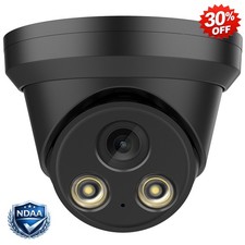 Black Vikylin 4K 8MP Full Color Security IP Camera Outdoor POE Audio RTSP Onvif
