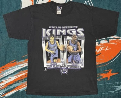 Vintage Sacramento Kings Jason Williams Chris Webber tee Size Large - Read Desc. - Image 1 of 4