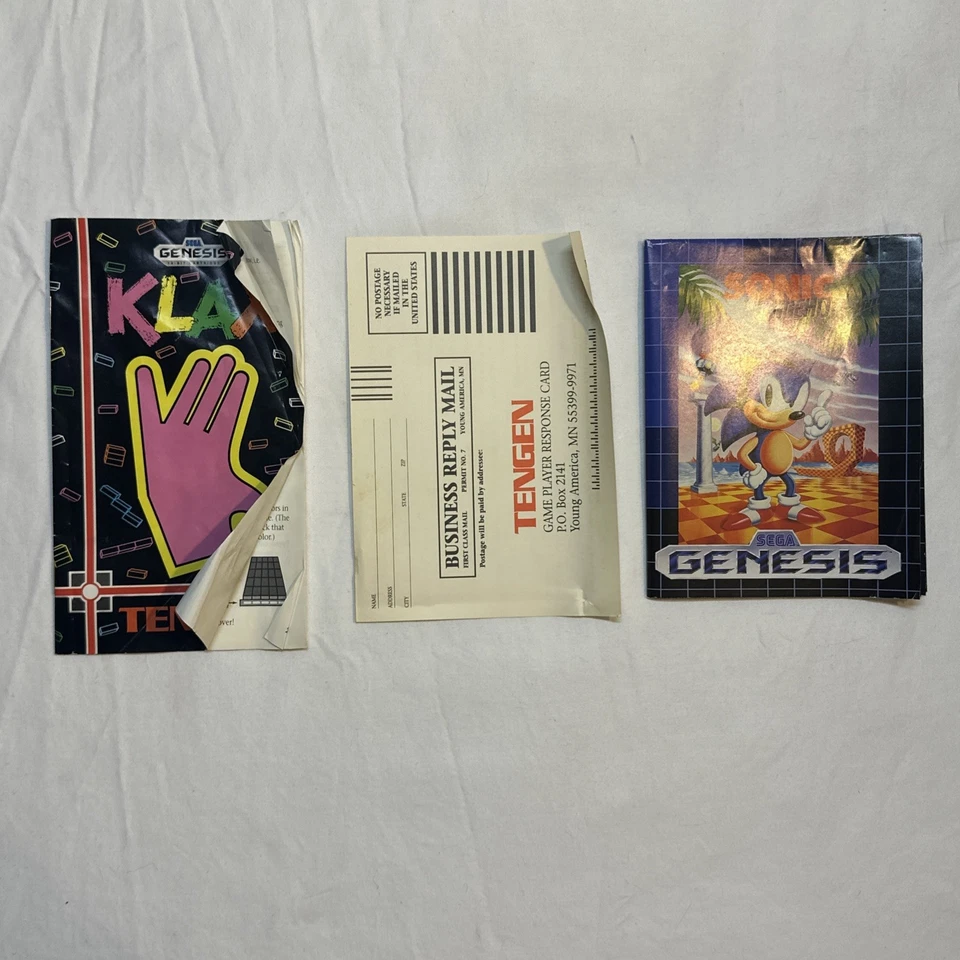 Klax Sega Genesis Complete CIB Original Case W/ Manual And Registration Card - Image 3 of 4