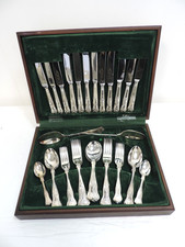 Sheffield Stainless Steel Cutlery Set 50 Pcs - Wooden Box - Looks Unused