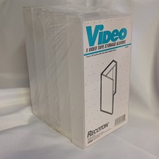 Empty VHS Cases - Clear Clamshell Movie Storage - Lot of 5 Sealed 