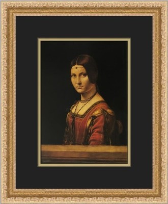 Leonardo Da Vinci La Belle Ferronniere Custom Framed Print
