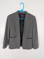 J. Crew 365 Blazer Womens 6P Petite Going Out Stretch Twill Gray Heather Dove