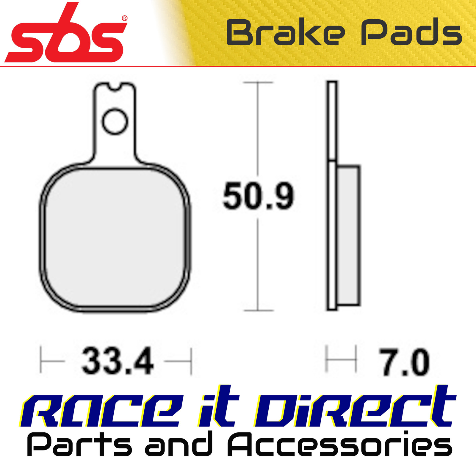 SBS 656DC BRAKE PADS ORGANIC RACING