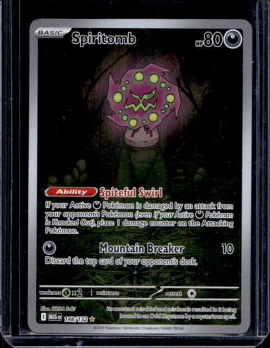 spiritomb pokemon card value - Mega Evolution #148 Price & ($4.00) Cursed Message Spiritomb 2025 Mega Evolution #087/132