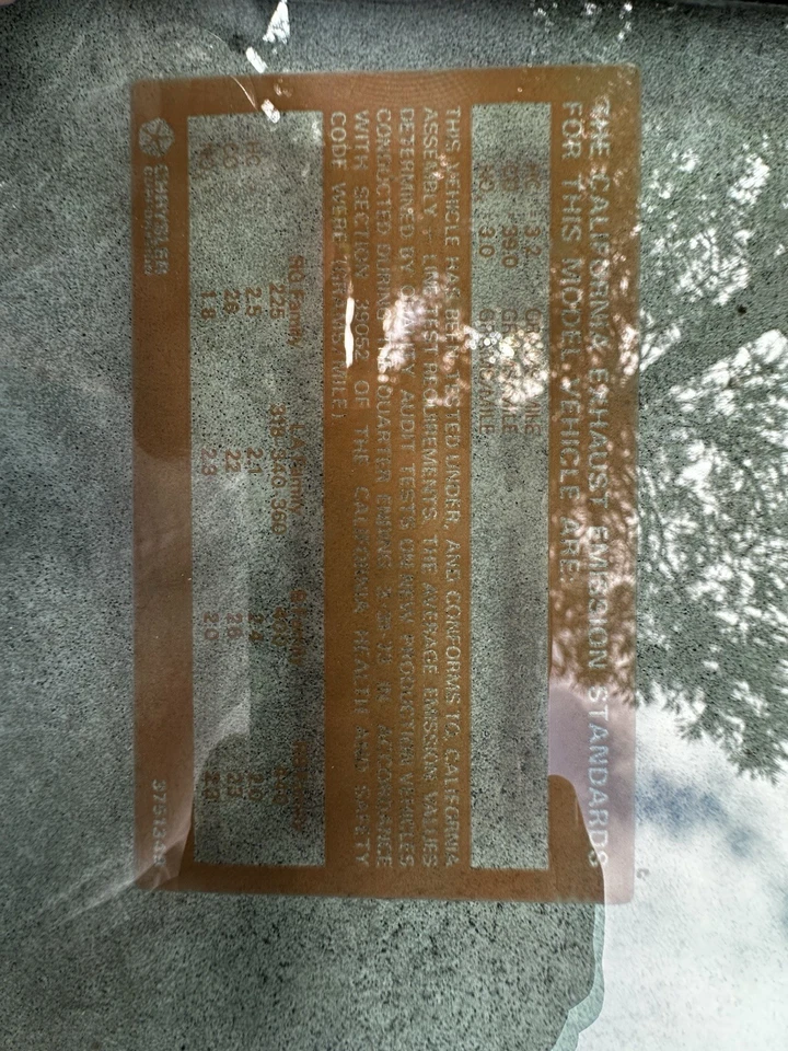 Dodge Dart Swinger 1973 de fábrica trasero izquierdo 1/4 ventana Hollander #3836 Foto 3 de 4