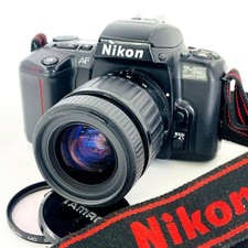 Nikon F-601 Quartz Date 35mm Film Camera Tamron AF Lens JP