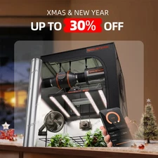 Spider Farmer NewG3000 LED Grow Light+90x90CM Grow Tent Kits Carbon Filter Setup