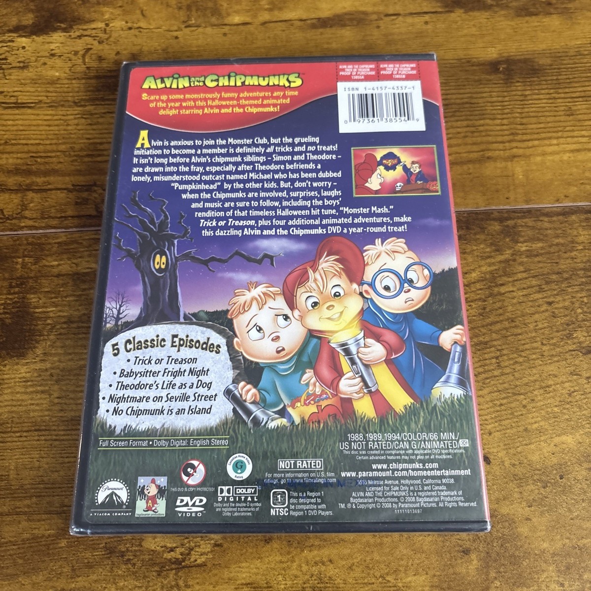 Alvin and the Chipmunks - Trick or Treason (DVD, 2008) for sale